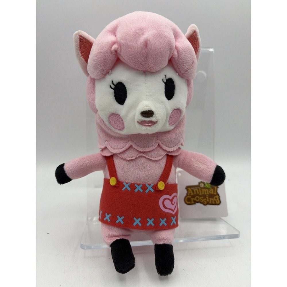 Animal Crossing Reese Plush Pink Alpaca Doll Official Nintendo Toy